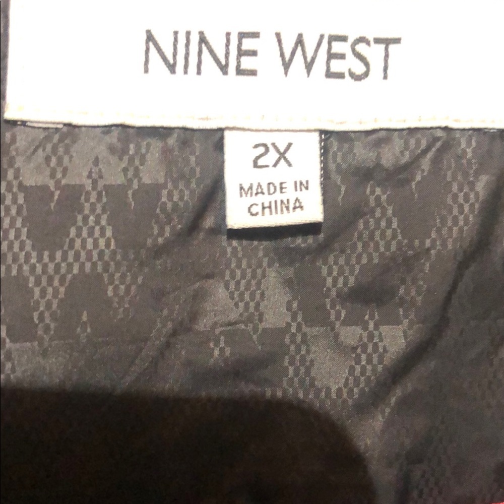Nine West Black Quilted Hooded Puffer Jacket - Picture 2 of 8